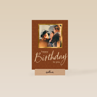 Verjaardag kaart foto stijlvol happy birthday to you
