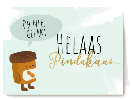Helaas pindakaas gezakt