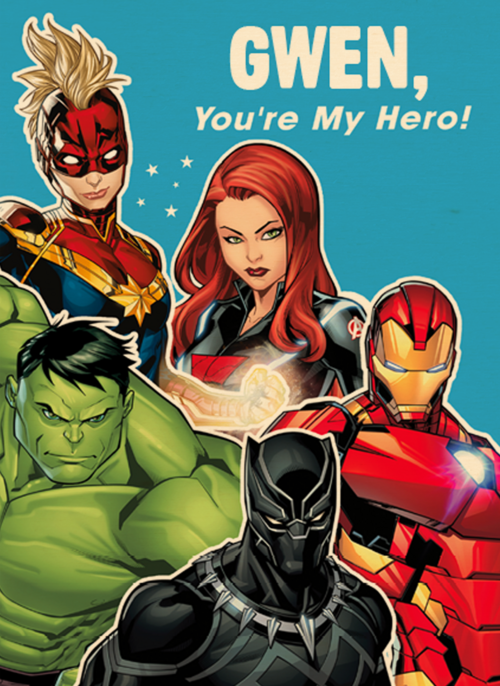 Verjaardagskaart Avengers you are my hero