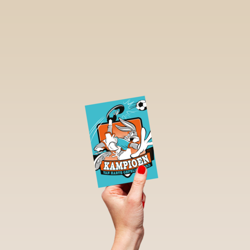 kampioen van harte gefeliciteerd met bugs bunny