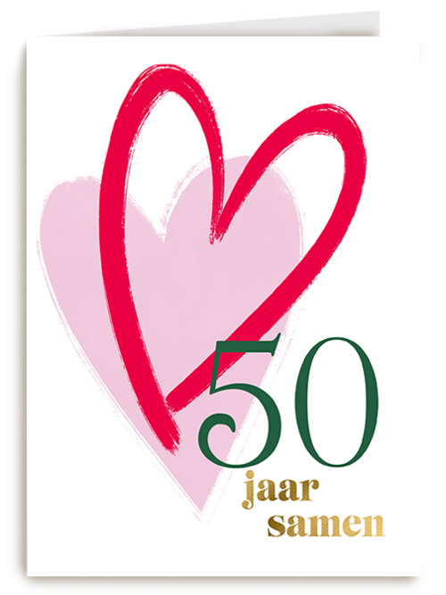 Kaart Hallmark | Huwelijksjubileum | Love Story Harten Jaar Samen