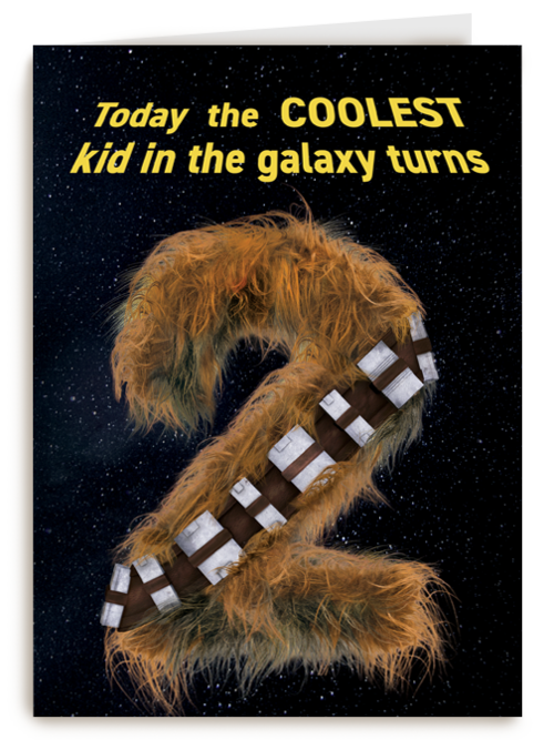 Kaart Hallmark | Kaart Met Leeftijden | Star Wars Verjaardagskaart 2 Jaar
