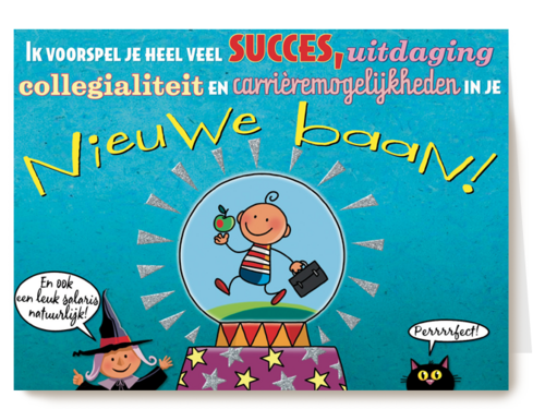smile kaart succes een nieuwe baan