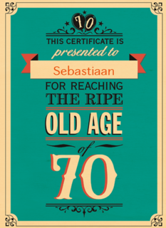 leeftijd zeventig old age