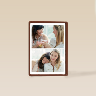 dubbele fotokaart twee foto