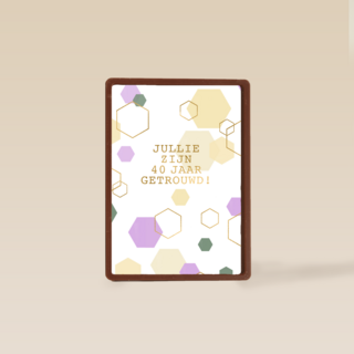 Jullie zijn 40 jaar getrouwd