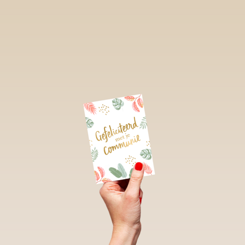 Gefeliciteerd met je communie floral