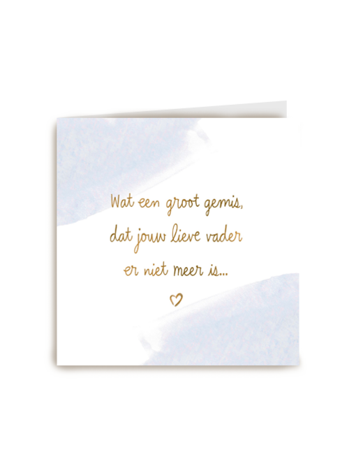 Sterktekaart missen vader