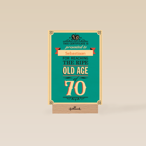 leeftijd zeventig old age
