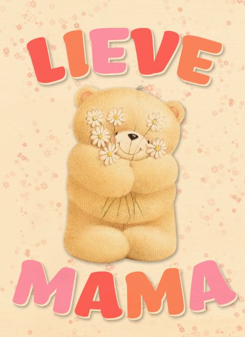 Houten Kaart Moederdag | Houten Kaart Hallmark | Moederdag | Lieve Mama Kaart Forever Friends