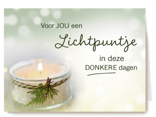 een lichtpuntje in deze donkere dagen