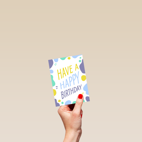 Verjaardagskaart man vrouw hip Have a happy birthday