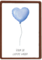 Voor de liefste vader hartjesballon