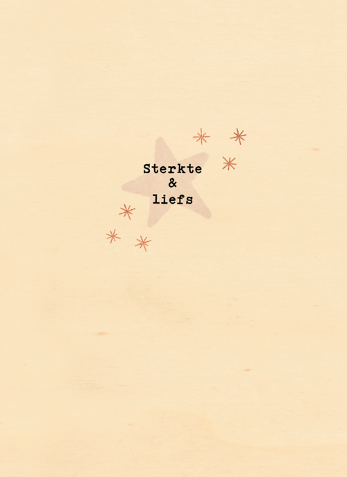 Houten Kaart | Sterkekaart Sterkte En Liefde