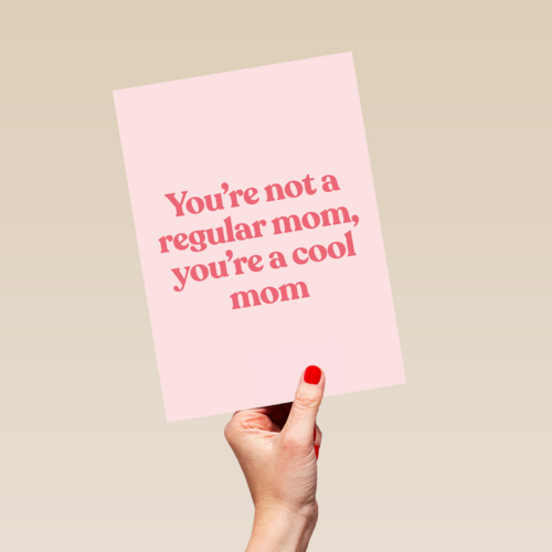 moederdag kaart hip cool mom