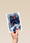 Spiderman kaart gefeliciteerd