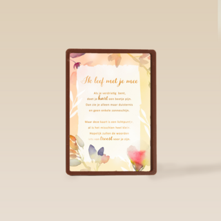 Sterktekaart Ik leef met je mee More than Words