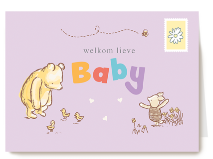Winnie The Pooh welkom lieve baby