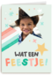 Fotokaart wat een feestje