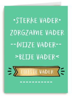 vaderdag kaart liefste vader