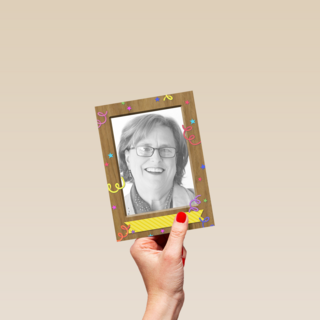 fotokaart staand versiering