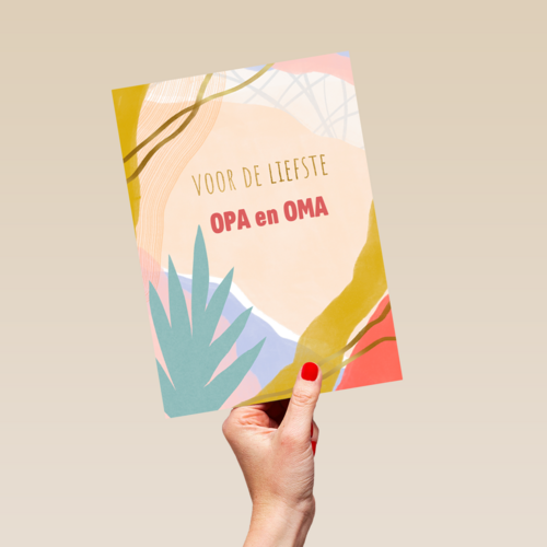 Zomaar kaart voor de liefste opa en oma