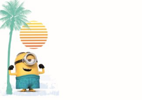 minions Stuart en Dave jij bent jarig helemaal toppie