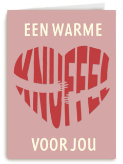 Sterkte kaart een warme knuffel voor jou