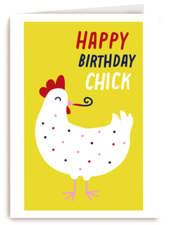 Verjaardagskaart Happy Birthday Chick
