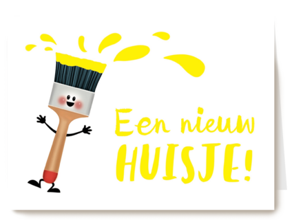 een nieuw huisje kwast