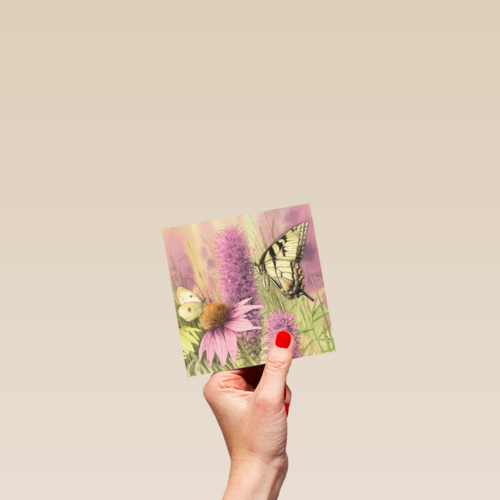 bloemen en vlinders