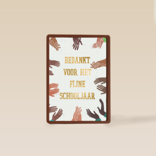 heel veel applaus voor het fijne schooljaar