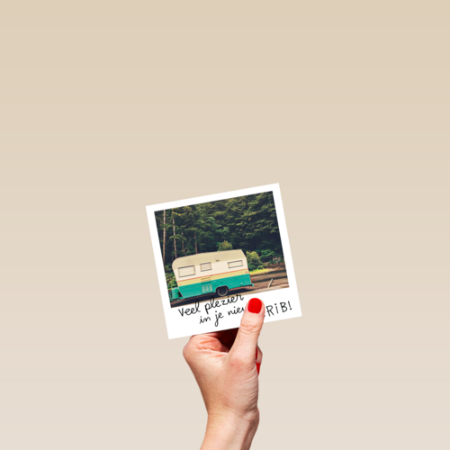 polaroid veel plezier in je nieuwe crib