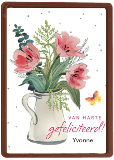 watercolor bloemen in vaas