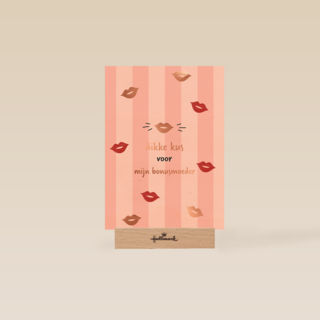 Moederdag dikke kus roze