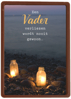 een vader verliezen wordt nooit gewoon