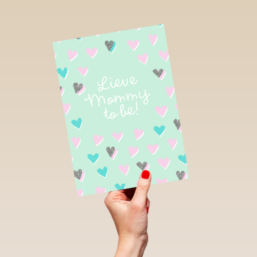 moederdag kaart lieve mommy to be