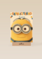 Despicable Me minion dave met bril Gefelicitieerd