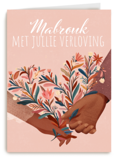 Verlovingskaart mabrouk met jullie verloving