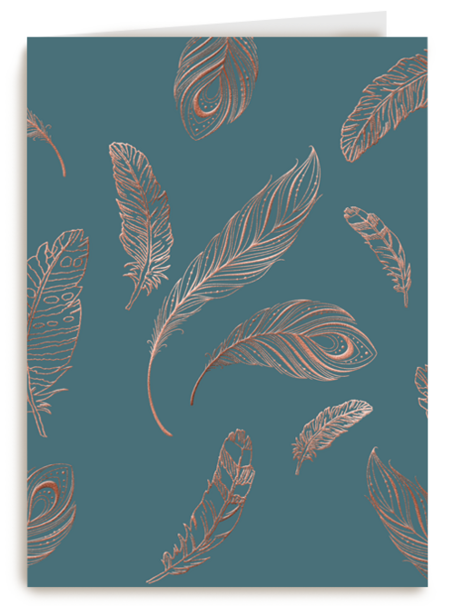 vogelveren met metallic kleur