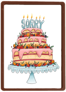 Verjaardag te laat kaart Matia Studio