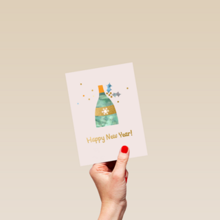 Happy New Year Fles