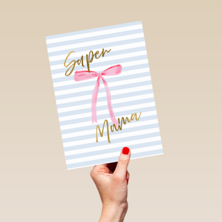 Moederdag super mama strik