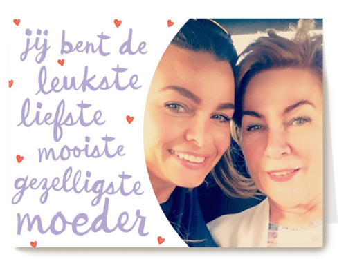 fotokaart moederdag de leukste moeder