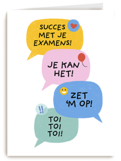 Succes met je examens text