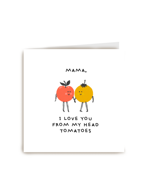 Kaart Hallmark | Moederdag | Moederdag Kaart Humor I Love You From My Head Tomatoes