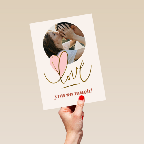 Love you so much fotokaart