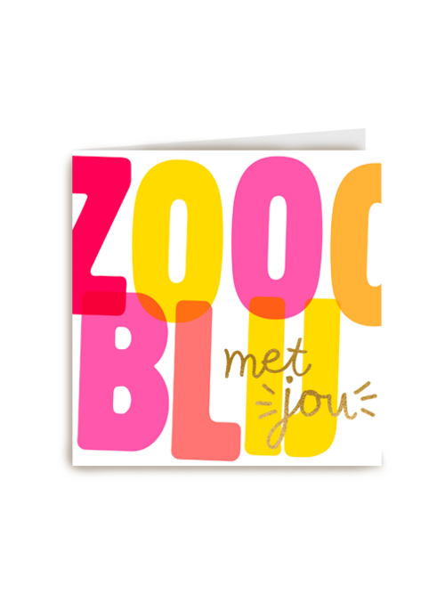 Kaart Hallmark | Vriendschap Liefde | Vriendschapkaart Zooo Blij Met Jou