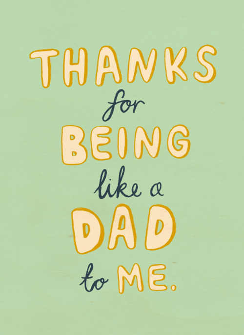 Houten Kaart Vaderdag | Hallmark | Houten Kaart Hallmark | Vaderdag | Thanks For Being Like A Dad To Me