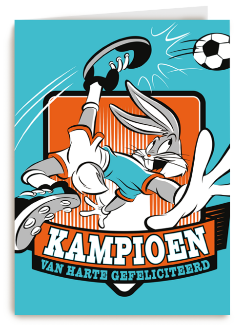 kampioen van harte gefeliciteerd met bugs bunny